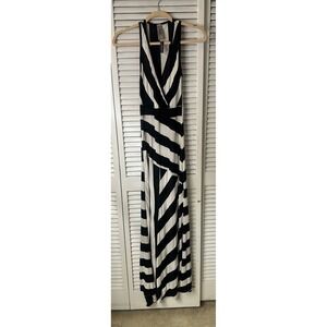 Go Couture Striped Maxi Dress Size Small
